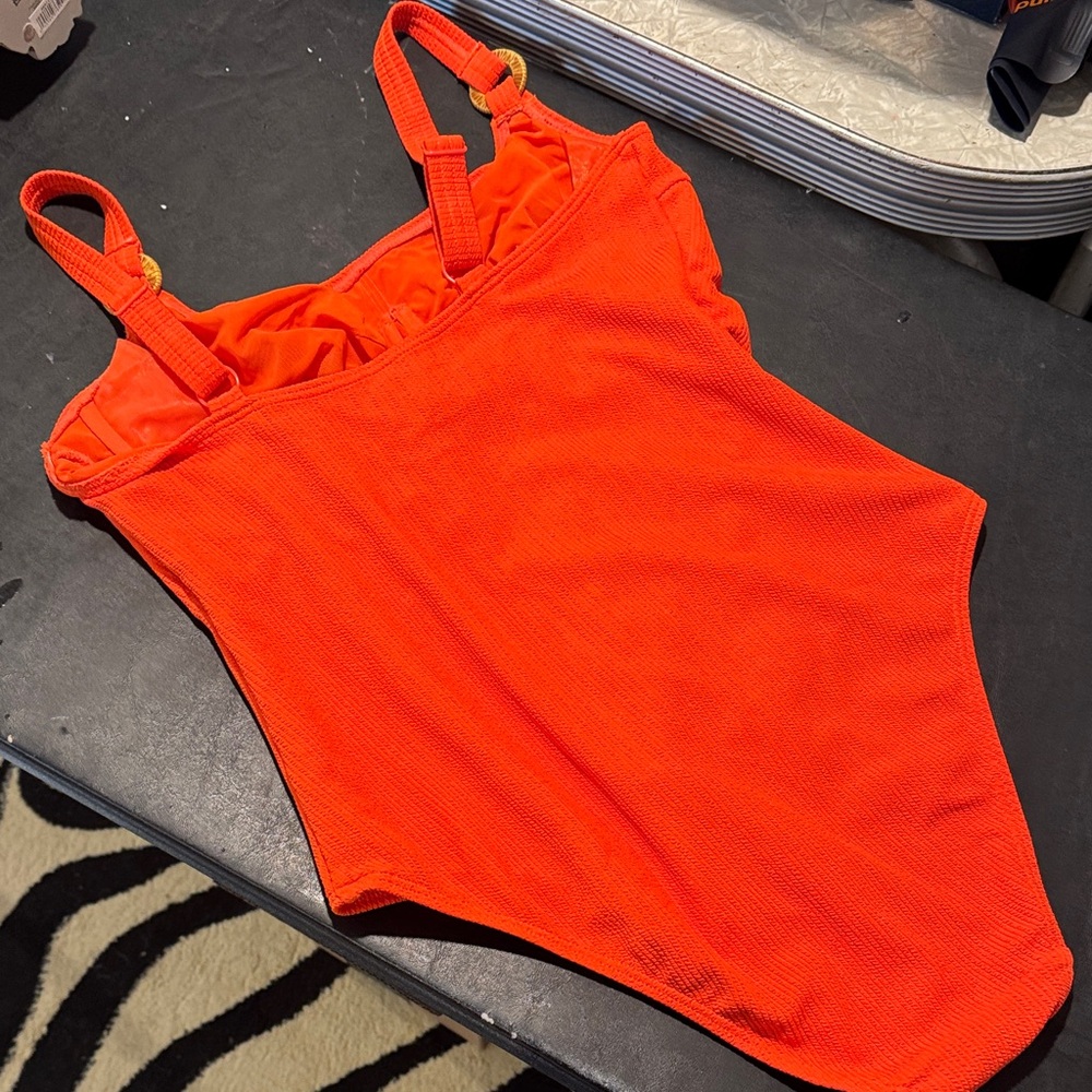 Vibrant Orange One-Piece Swimsuit - Picture 2 of 4